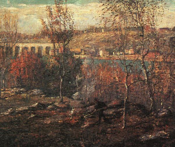 Ernest Lawson Harlem River France oil painting art